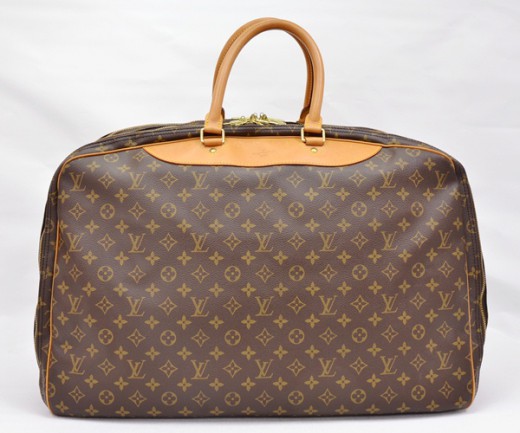 Vintage Louis Vuitton Alize 3 Poches Monogram Canvs Travel Bag + Strap