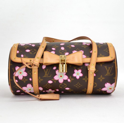 Louis Vuitton Millefeuille Handbag Monogram Canvas Leather Brown Pink –  Gaby's Bags