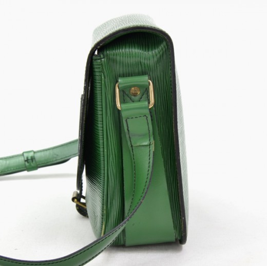 LOUIS VUITTON LV Cartouchiere Shoulder Bag Epi Leather Green Gold M52244  38MZ416