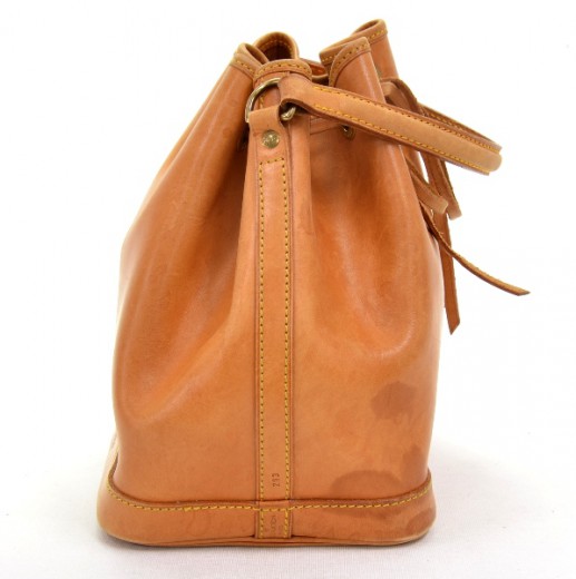Petit noé trunk leather handbag Louis Vuitton Brown in Leather
