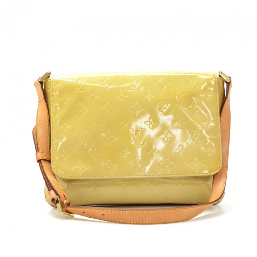 Louis Vuitton, Bags, Auth Louis Vuitton Vernis Thompson Street Shoulder  Bag Beige W Dust Bag Ca034