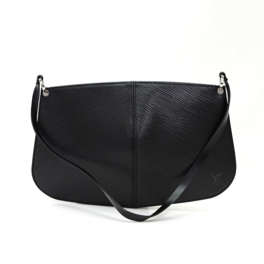 Louis Vuitton Black Epi Leather Demi Lune Pochette Bag, Women's