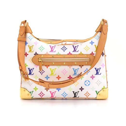 Louis Vuitton Monogram Multicolor Boulogne Handbag White 2004 - $1055 -  From Krista