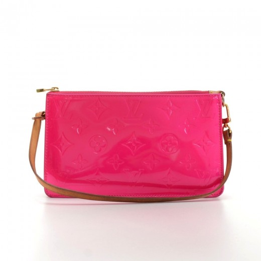 Pre-owned Louis Vuitton Patent Leather Purse In Pink