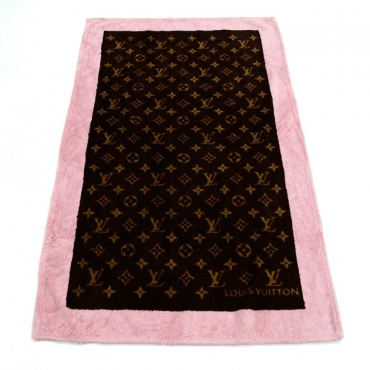 Louis Vuitton Louis Vuitton Pink x Brown Monogram Cotton Large