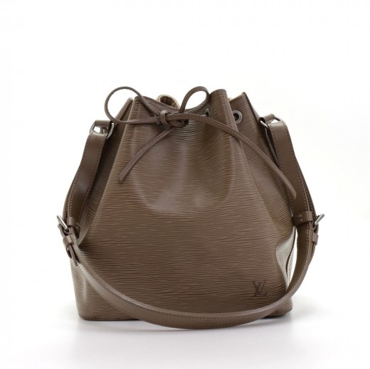 Louis Vuitton Louis Vuitton Petit Noe Gray Epi Leather Shoulder Bag