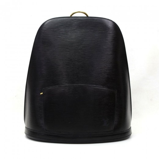 Sac à dos Louis Vuitton Gobelins Backpack en cuir épi noir