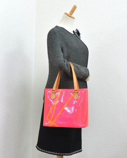 Sold at Auction: Louis Vuitton, Louis Vuitton Bernice Tote Bag Red with dust  bag