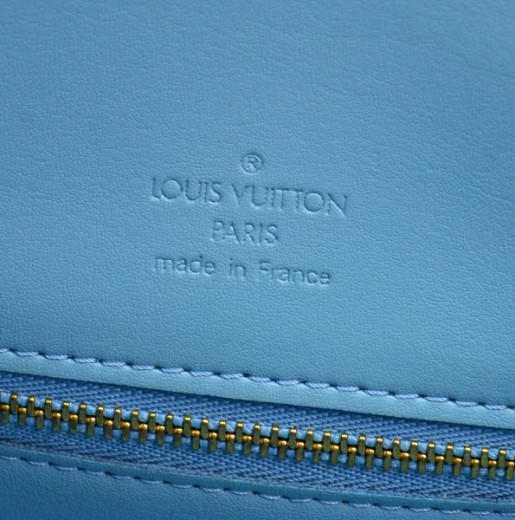 Louis Vuitton Louis Vuitton Blue Vernis Leather Keepall Mercer Travel