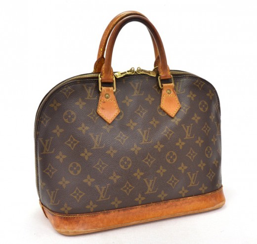 Alma leather tote Louis Vuitton Brown in Leather - 33342365