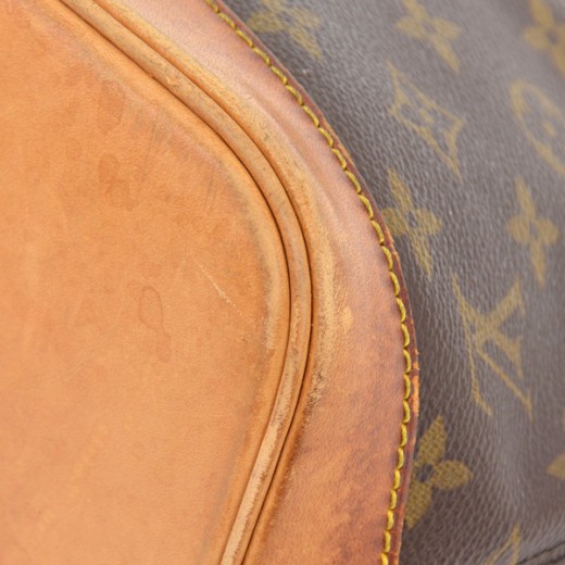 Alma handbag Louis Vuitton Brown in Cotton - 37300322