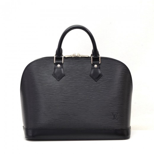 Alma leather handbag Louis Vuitton Black in Leather - 37454821
