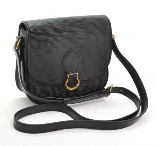 Vintage Louis Vuitton Saint Cloud Black Epi Leather Mini Shoulder Bag  TH0945 011123