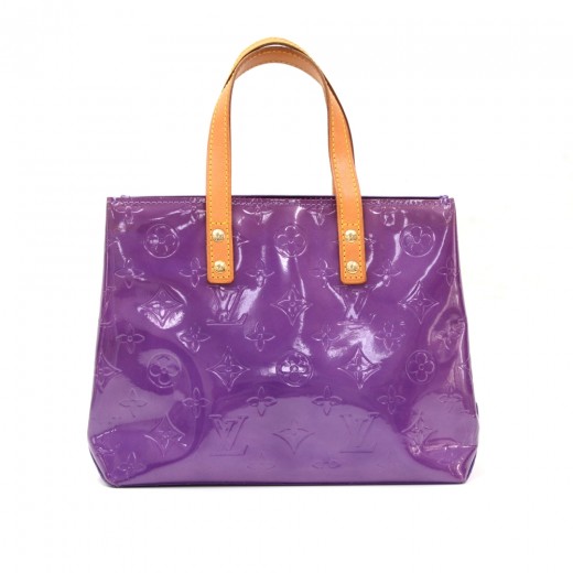 Purple Louis Vuitton Monogram Vernis Reade PM Handbag, RvceShops Revival