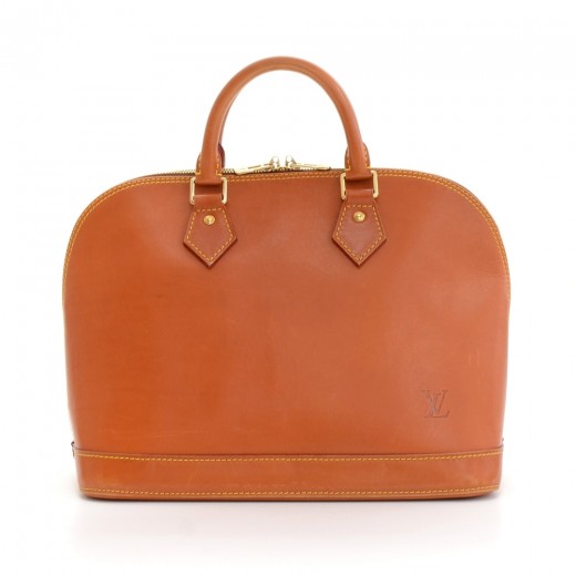 Louis Vuitton Louis Vuitton Alma Brown Nomade Leather Handbag-Limited
