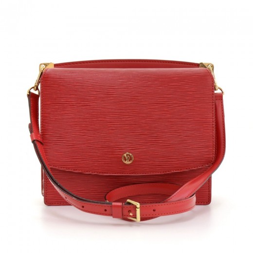 Louis Vuitton Vintage Louis Vuitton Red Epi Leather 2 Way Shoulder
