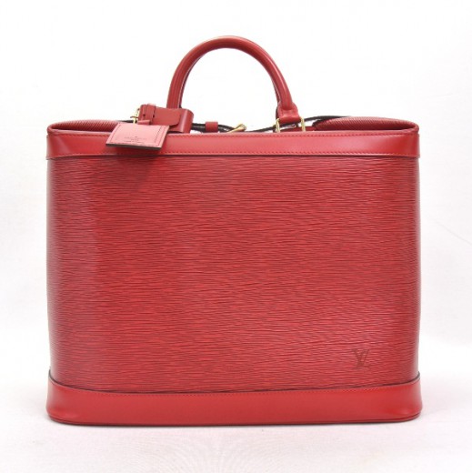 Pre-loved Vintage Authentic Louis Vuitton Red Epi Leather Cannes Bag