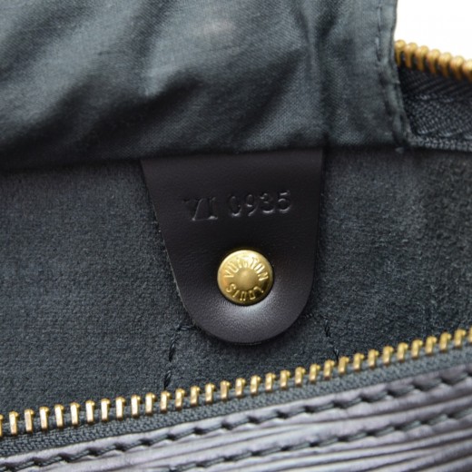 Louis Vuitton Louis Vuitton Speedy 35 Black Epi Leather City Hand Bag