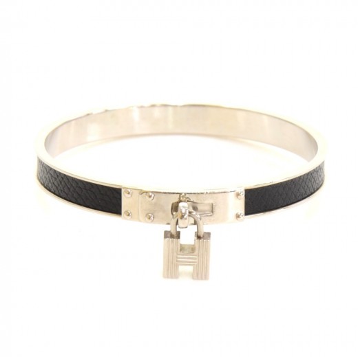 HERMES Aluminium Kelly Bracelet T5 So Black 929687