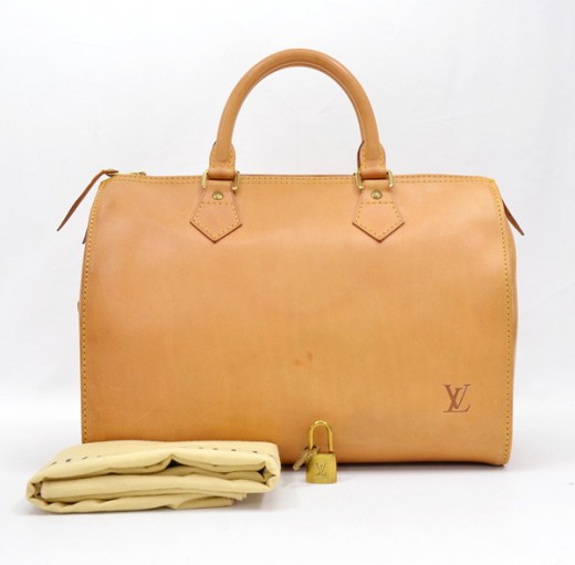 Louis+Vuitton+Speedy+Duffle+30+Beige+Nomade+Leather for sale