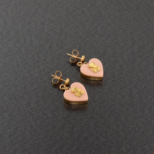 pink heart earrings in lv｜TikTok Search