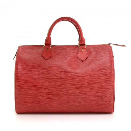 Louis Vuitton Magnificent Red Epi Leather Jasmin Top Handle Bag