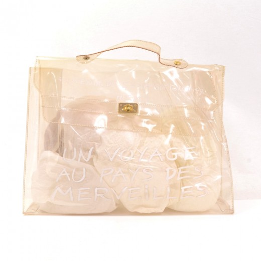 hermes clear vinyl kelly bag