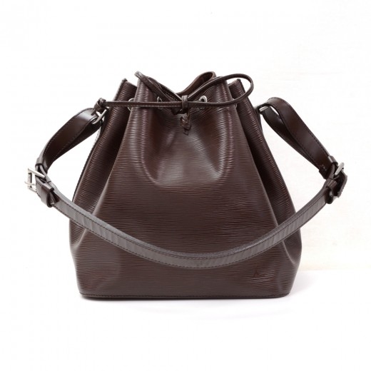 Louis Vuitton Moka EPI Leather Hobo Shoulder Bag