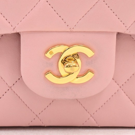 CHANEL PRECISION Shoulder Bag Pile fabric Pink Coco Logos Purse 90197062