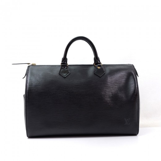 Shop for Louis Vuitton Black Epi Leather Speedy 35 cm Satchel Bag - Shipped  from USA