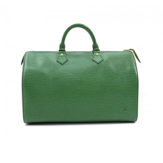 Louis Vuitton Vintage Louis Vuitton Speedy 35 Green Epi Leather