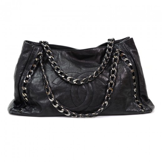 Chanel Leather Modern Chain Tote (SHF-16098) – LuxeDH