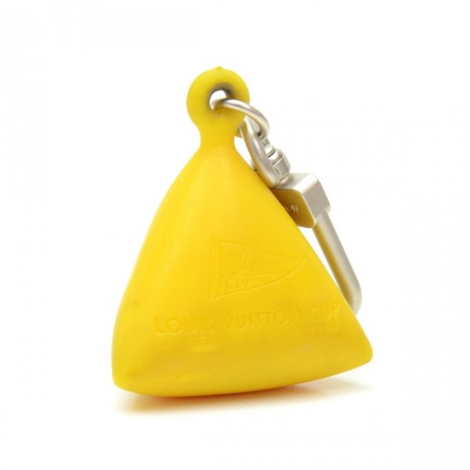 Louis Vuitton Yellow Rubber Limited Edition LV Cup Key Ring Holder at  1stDibs