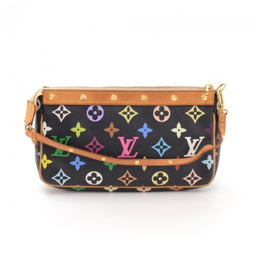 Pochette accessoire leather handbag Louis Vuitton Multicolour in Leather -  28925814
