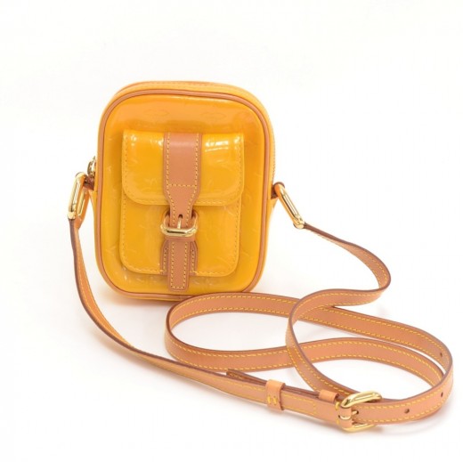 Louis Vuitton Vernis Mini Bag Orange Handbag Pochette