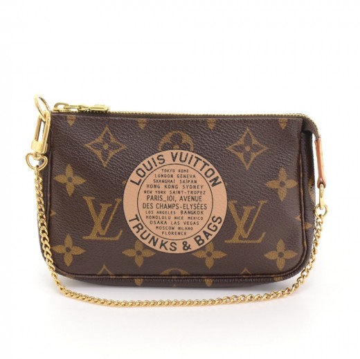 Louis Vuitton 2007 Pre-owned Mini T&B Pochette Accessoires Clutch Bag - Brown