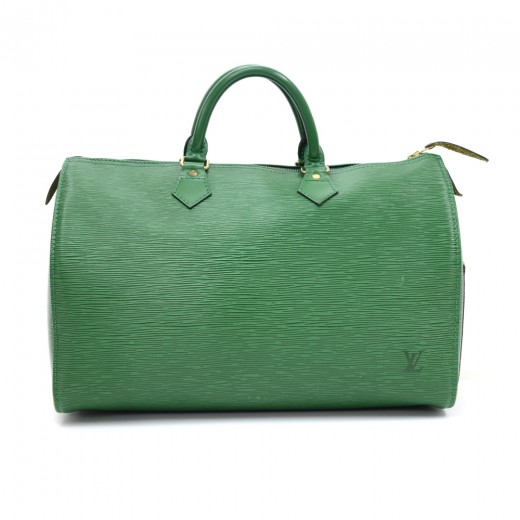 Louis Vuitton Vintage - Epi Speedy 35 - Green - Leather Handbag
