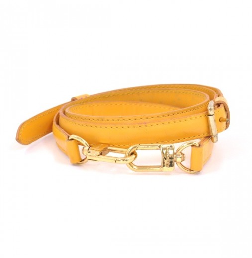 Tan Leather Strap with Yellow Stitching for Petite LV Bags – Mautto