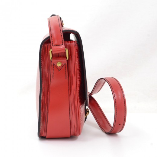 Louis Vuitton Vintage Louis Vuitton Cartouchiere MM Red Epi Leather ...