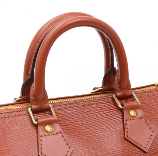 Speedy leather handbag Louis Vuitton Brown in Leather - 35583991
