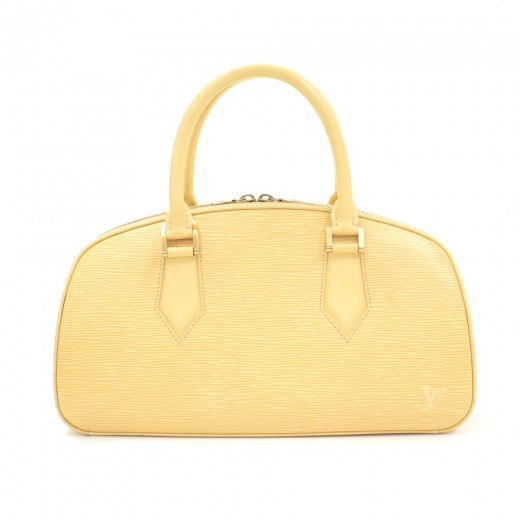 Louis Vuitton Alma Small Model Handbag in Vanilla Yellow EPI Leather
