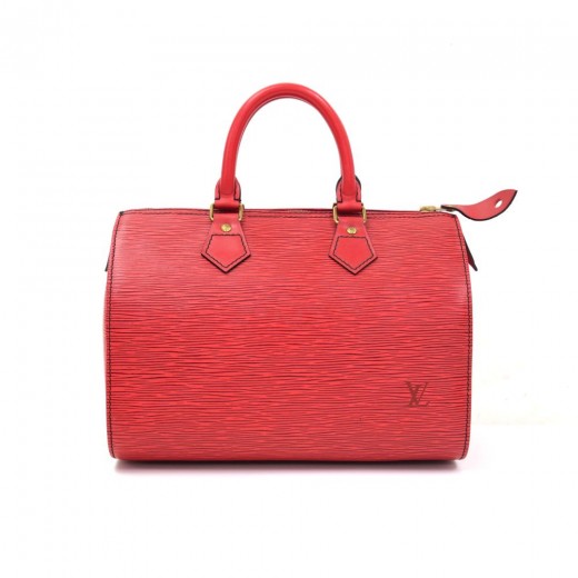 Louis Vuitton Vintage Louis Vuitton Speedy 25 Red Epi Leather City