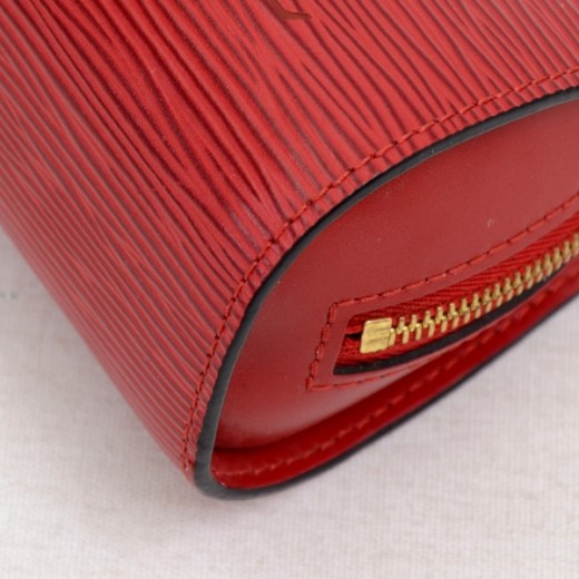 Louis Vuitton Louis Vuitton Red Epi Leather Dauphine Cosmetic Case ...