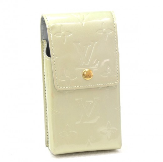 Louis Vuitton Louis Vuitton Gray Vernis Leather Mobile Phone Case