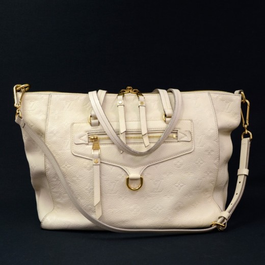 Louis Vuitton White Empreinte Lumineuse PM Leather ref.291150