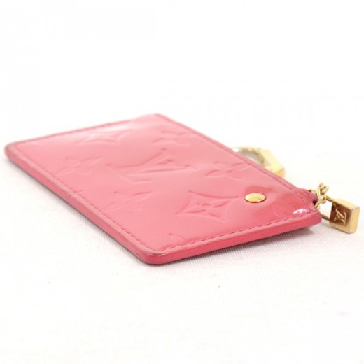 Louis Vuitton Pink Monogram Vernis Pochette Cles Key Pouch Keychain 86 –  Bagriculture