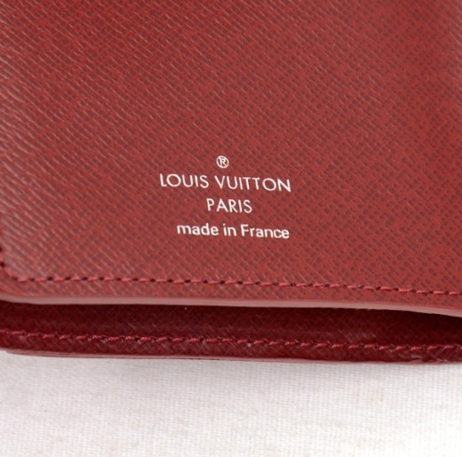 Louis Vuitton Louis Vuitton Red Epi Leather Portefeuille Joey