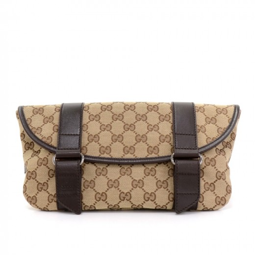 Gucci Gucci Monogram Canvas Supreme Belt Pouch Bag
