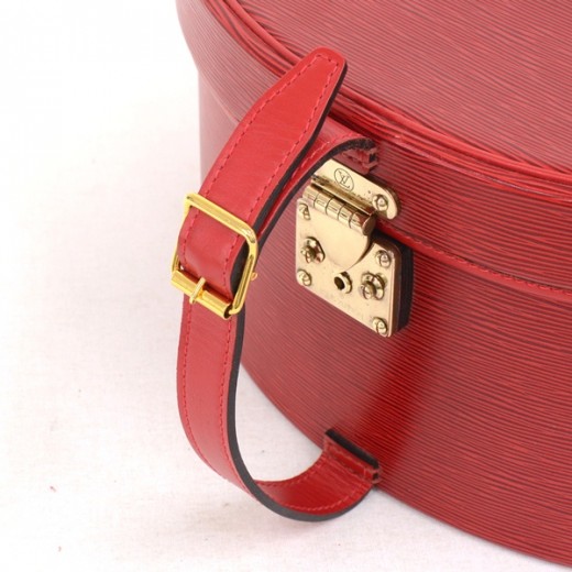 Vanity box LOUIS VUITTON red epi leather - VALOIS VINTAGE PARIS