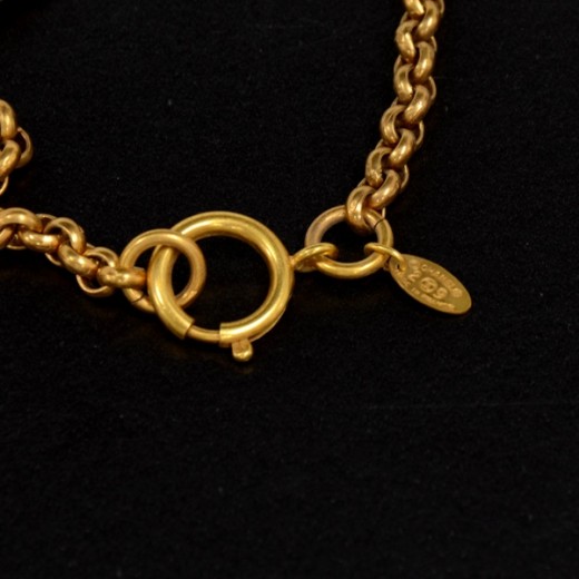 Chanel Chanel Gold Tone CC Long Necklace